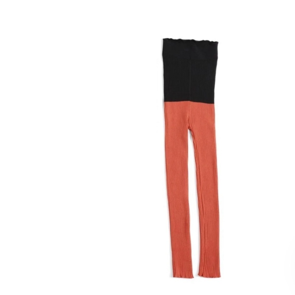 Stylish Kids' Black and burnt umber. gasper leggings by Wolf and Rita